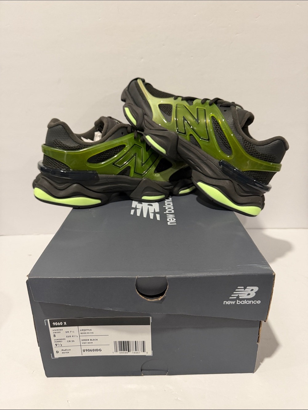 NB9060 'Alpine Green Black' Sz: 7.5 / 8 / 9 / 10.5 / 13 (U9060IDG)